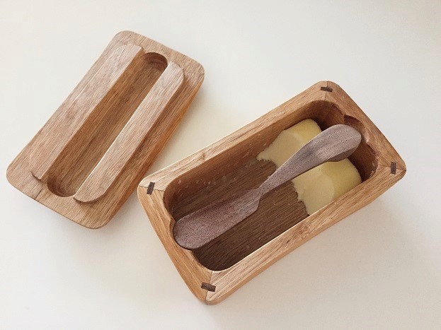 バターケース200g用&バターナイフ TANBANANBA 木のしごと 難波行秀 バターケース200g用&バターナイフ TANBANANBA 木のしごと 難波行秀